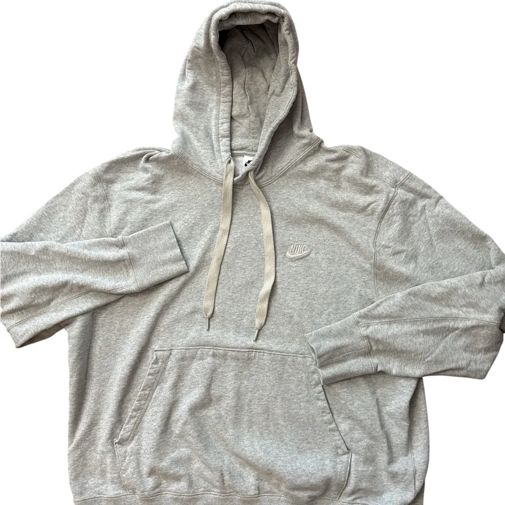 Nike Men’s Heavy Duty Gray Hoodie Size XL Nike‎ Swoosh Logo Check